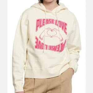 SANDRO “PLEASE LOVE” HOODIE